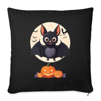 Bat Pumpkin Halloween Costume Kids Cute - Sofa pillowcase 17,3'' x 17,3'' (45 x 45 cm) - black - Front