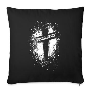 Cross Ink Splash - Sofa pillowcase 17,3'' x 17,3'' (45 x 45 cm) - black - Front