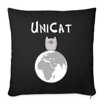 Unique: vous êtes unique, très spécial - Housse de coussin décorative 45 x 45 cm - noir - Devant