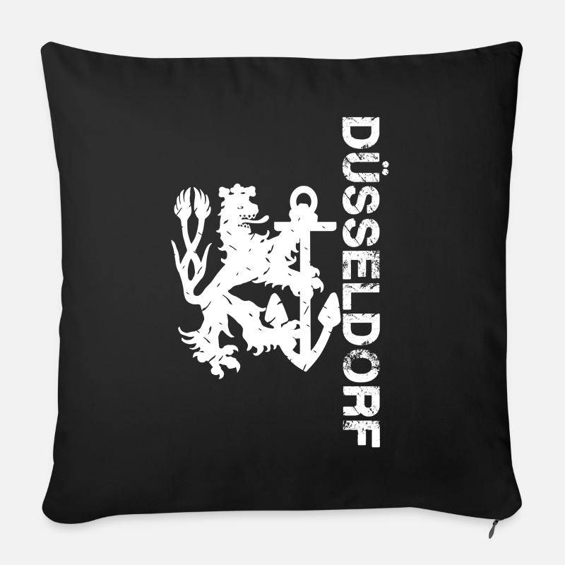 Düsseldorf - Sofakissenbezug 45 x 45 cm - Schwarz
