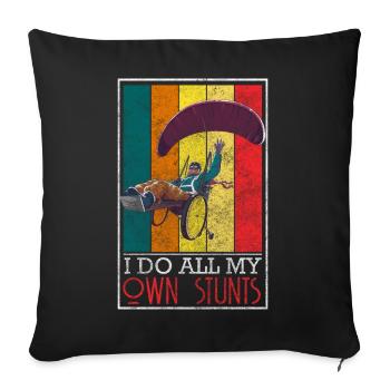 Disability Funny - Sofa pillowcase 17,3'' x 17,3'' (45 x 45 cm) - black - Front