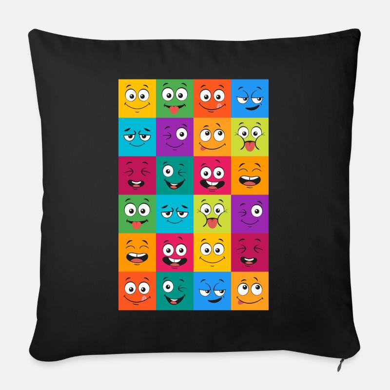 Motivation - Sofakissenbezug 45 x 45 cm - Schwarz