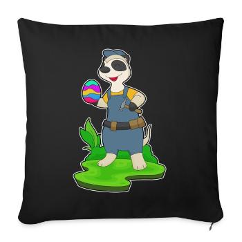 Meerkat Easter Artisan - Sofa pillowcase 17,3'' x 17,3'' (45 x 45 cm) - black - Front