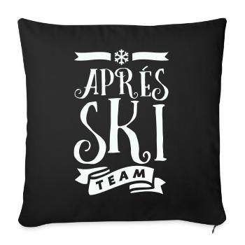 Après Ski Team  - Sofakissenbezug 45 x 45 cm - Schwarz - Vorne