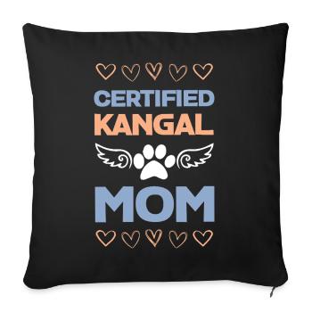 Kangal Mama certifié - Housse de coussin décorative 45 x 45 cm - noir - Devant