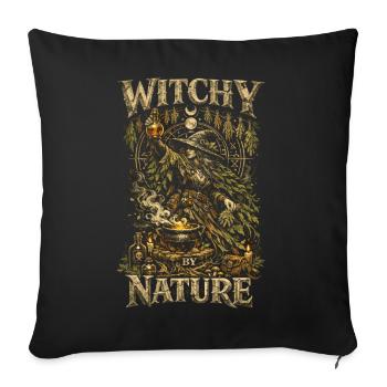 Herb Collector Pharmacist Witchy By Nature - Sofa pillowcase 17,3'' x 17,3'' (45 x 45 cm) - black - Front