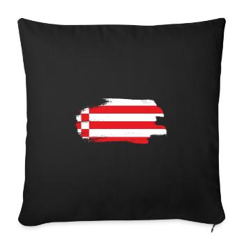 Bremen Flag Bremen Flag - Sofa pillowcase 17,3'' x 17,3'' (45 x 45 cm) - black - Front