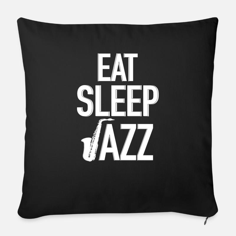 Jazz - Sofakissenbezug 45 x 45 cm - Schwarz