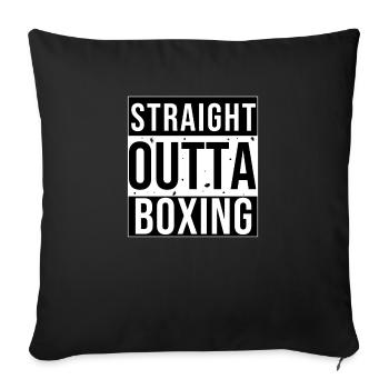 Boxing - Sofa pillowcase 17,3'' x 17,3'' (45 x 45 cm) - black - Front