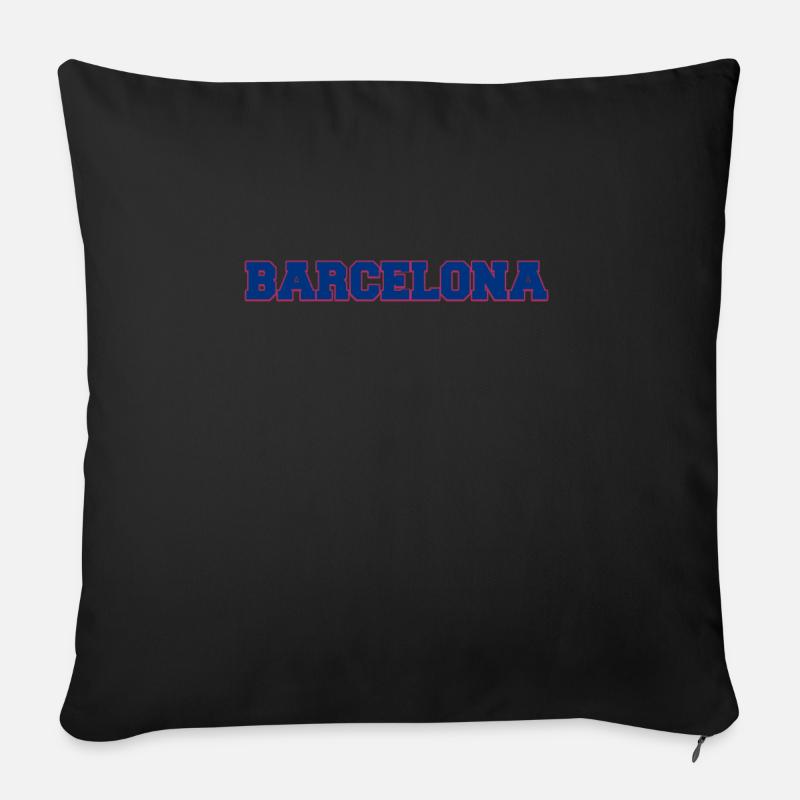 Barcelona - Sofakissenbezug 45 x 45 cm - Schwarz