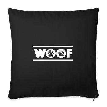 Woof Bear Pride Tatze Paw Bär LGBT Gay - Sofakissenbezug 45 x 45 cm - Schwarz - Vorne