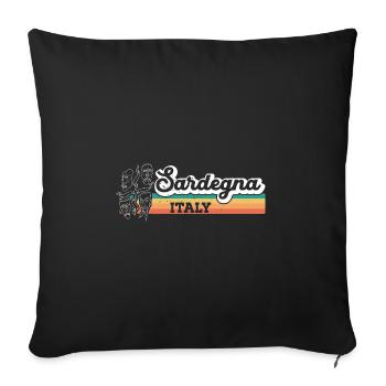 Italien Mittelmeer Strand Sardinien Sardisch - Sofakissenbezug 45 x 45 cm - Schwarz - Vorne