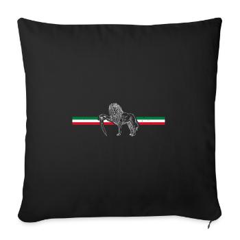 Persia Leo Sun Tehran Persian Iran - Sofa pillowcase 17,3'' x 17,3'' (45 x 45 cm) - black - Front