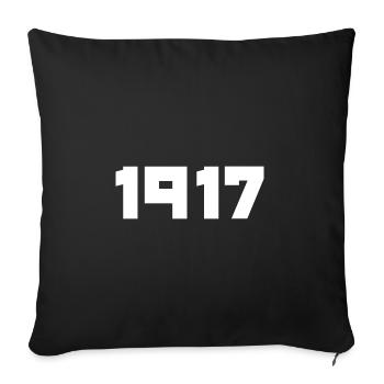 1917 Russische Revolution Russland UdSSR - Sofakissenbezug 45 x 45 cm - Schwarz - Vorne