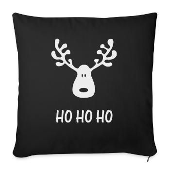 Rudolph - Housse de coussin décorative 45 x 45 cm - noir - Devant