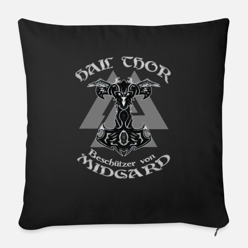 HAIL THOR - Sofakissenbezug 45 x 45 cm - Schwarz
