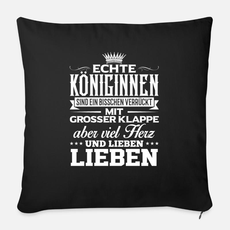 LIEBEN - lieben - Sofakissenbezug 45 x 45 cm - Schwarz