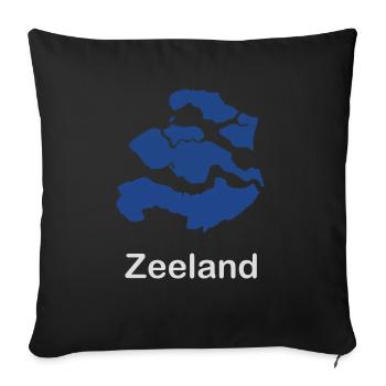 Zeeland - Sofa pillowcase 17,3'' x 17,3'' (45 x 45 cm) - black - Front
