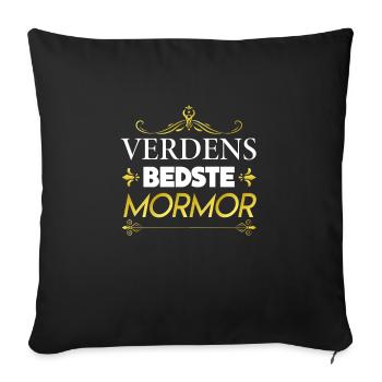 Meilleure grand-mère du monde - Housse de coussin décorative 45 x 45 cm - noir - Devant