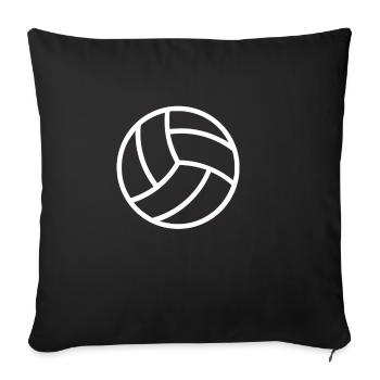 Volley-ball Sport féminin Sports de sable Plage - Housse de coussin décorative 45 x 45 cm - noir - Devant