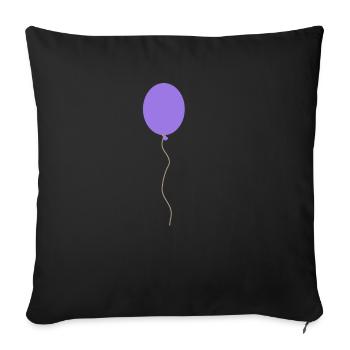 Balloon Children's Birthday PARTY ES Game - Sofa pillowcase 17,3'' x 17,3'' (45 x 45 cm) - black - Front