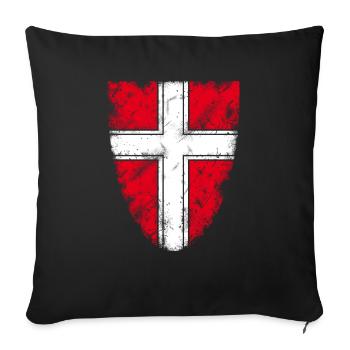 Vienna - Sofa pillowcase 17,3'' x 17,3'' (45 x 45 cm) - black - Front
