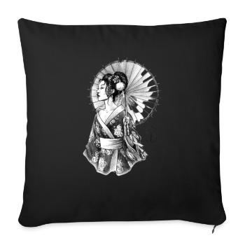 Geisha Sb8 - Sofakissenbezug 45 x 45 cm - Schwarz - Vorne