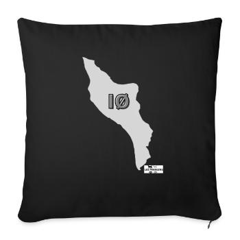 IØ, série Ile d'Oléron - Housse de coussin décorative 45 x 45 cm - noir - Devant