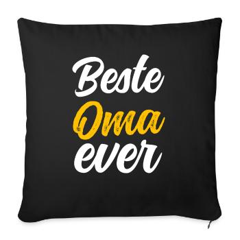 Best Grandma ever Grandmother Gift Idea Nana - Sofa pillowcase 17,3'' x 17,3'' (45 x 45 cm) - black - Front