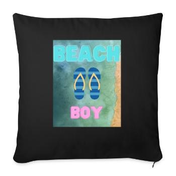 Beachboy - Sofakissenbezug 45 x 45 cm - Schwarz - Vorne