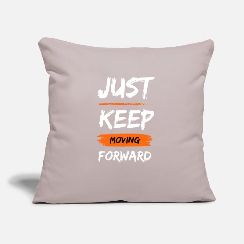 Continuez simplement à bouger Housse de coussin décorative 45 x 45 cm