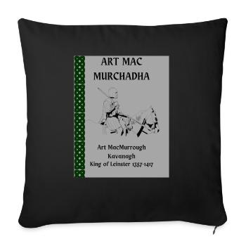 Art Mac Murrough Kavanagh - Sofakissenbezug 45 x 45 cm - Schwarz - Vorne