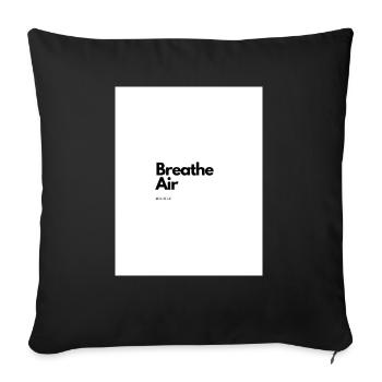Air - Sofakissenbezug 45 x 45 cm - Schwarz - Vorne