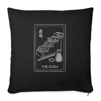 The Sushi - Sofa pillowcase 17,3'' x 17,3'' (45 x 45 cm) - black - Front