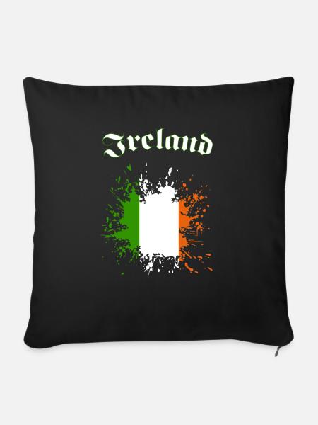 Ireland - Sofakissenbezug 45 x 45 cm - Schwarz