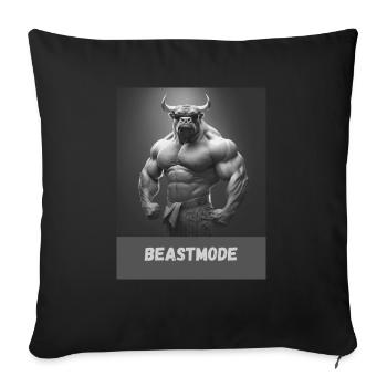 Fitness/Bodybuilding Clothing Bull Design - Sofakissenbezug 45 x 45 cm - Schwarz - Vorne