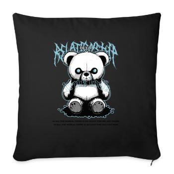 Toxic True Love b - Sofa pillowcase 17,3'' x 17,3'' (45 x 45 cm) - black - Front
