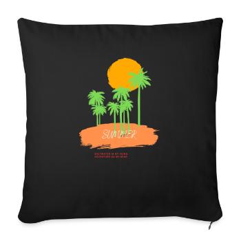 Buzzer - Sofa pillowcase 17,3'' x 17,3'' (45 x 45 cm) - black - Front