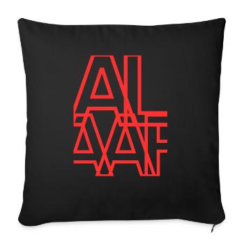 Alaaf Stlye - Sofakissenbezug 45 x 45 cm - Schwarz - Vorne