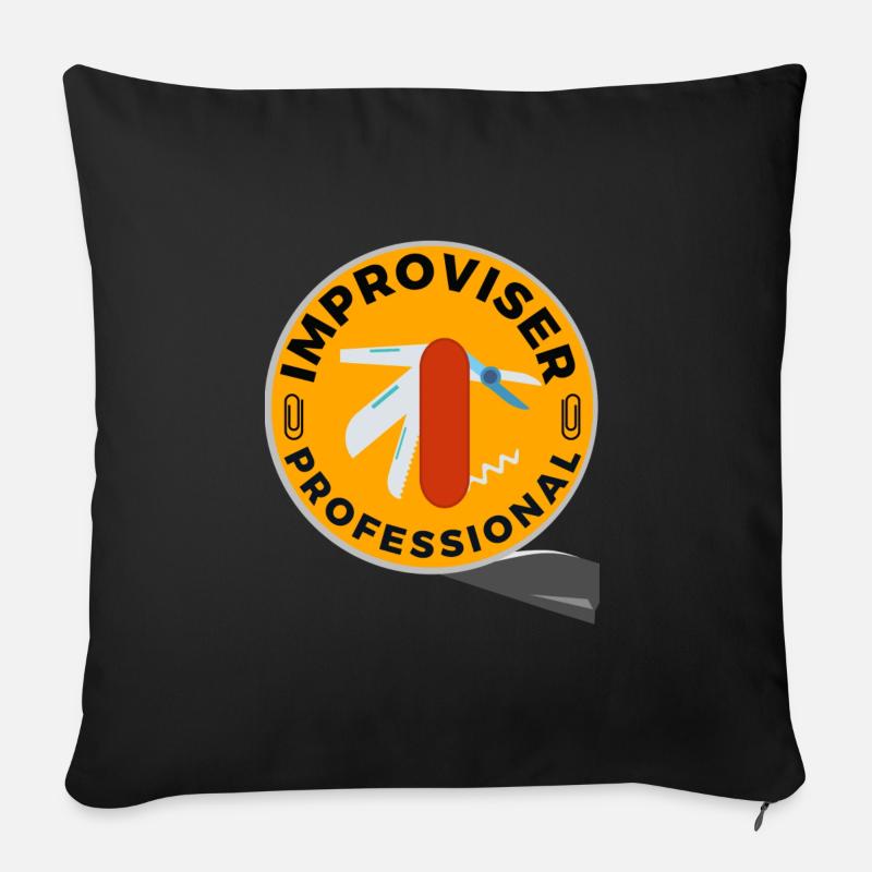Improvisator Profi - Sofakissenbezug 45 x 45 cm - Schwarz