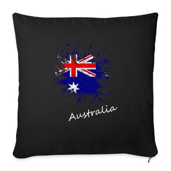 Australien - Sofakissenbezug 45 x 45 cm - Schwarz - Vorne