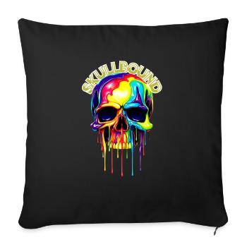 Lié à la tête de mort - Housse de coussin décorative 45 x 45 cm - noir - Devant