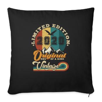 Original 2020 Vintage Édition limitée Cadeau - Housse de coussin décorative 45 x 45 cm - noir - Devant