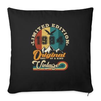 Original 1984 Vintage Édition limitée Cadeau - Housse de coussin décorative 45 x 45 cm - noir - Devant