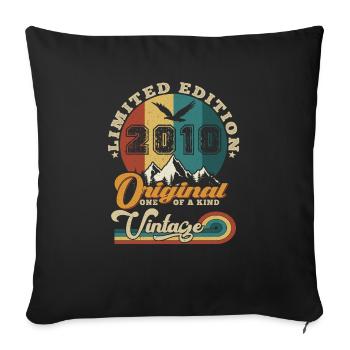 Original 2010 Vintage Édition limitée Cadeau - Housse de coussin décorative 45 x 45 cm - noir - Devant