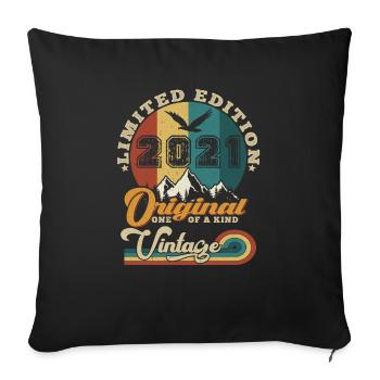 Original 2021 Vintage Édition limitée Cadeau - Housse de coussin décorative 45 x 45 cm - noir - Devant
