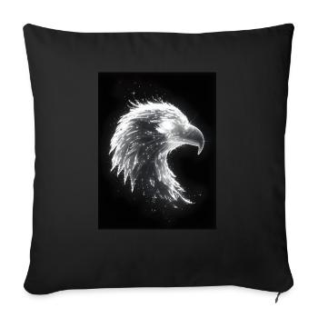 Cadeau Eagle Neon Glow - Housse de coussin décorative 45 x 45 cm - noir - Devant