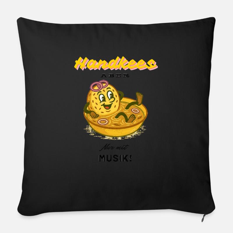 handkees mit musik - Sofakissenbezug 45 x 45 cm - Schwarz