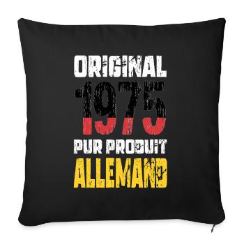 50th Anniversary - Original - 1975 - German - Sofa pillowcase 17,3'' x 17,3'' (45 x 45 cm) - black - Front