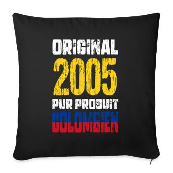 20th Anniversary - Original - 2005 - Colombian - Sofa pillowcase 17,3'' x 17,3'' (45 x 45 cm) - black - Front